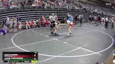 138 lbs Round 3 (6 Team) - Lyndie Christensen, Utah vs Jazlyn Espino, Nebraska Red