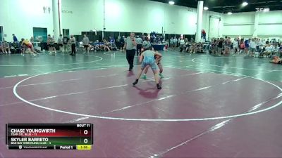 126 lbs Round 4 (6 Team) - Skyler Barreto, Bad Bay Wrestling Club vs Chase Youngwirth, Team STL Blue