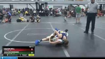 92 lbs Round 3 (6 Team) - Weston Borgers, PA Aliiance Red vs Colton Bell, The Hunt