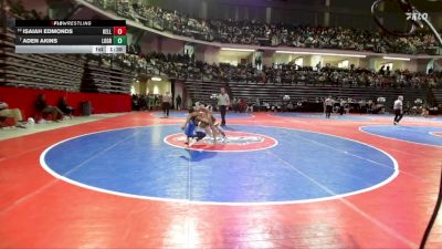 132-4A Champ. Round 1 - Aden Akins, Locust Grove vs Isaiah Edmonds, Kell