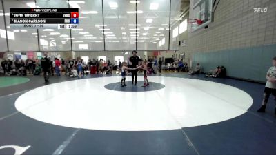56 lbs Round 1 - Mason Carlson, Rigby Wrestling Club vs John Wherry, 208 Badgers Wrestling Club