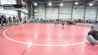 80 lbs Rr Rnd 2 - Vincent Foster, Mat Assassins Red - MS vs Dylan Zellea, Iron Horse Black - MS
