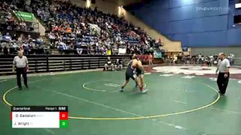 2 lbs Quarterfinal - David Gastelum, Nandua vs Josh Wright, Patrick County