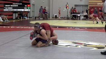 133 lbs 1st Place Match - Brody Neighbor, Coe vs Eli Sneed, Cornell College