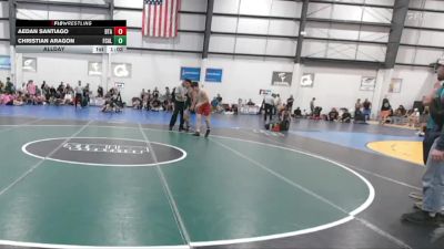 126 lbs Allday - Aedan Santiago, BELIEVE TO ACHEIVE vs Christian Aragon, FCA LYNCHBURG
