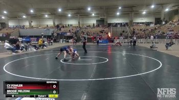 AA 157 lbs Semifinal - Cy Fowler, Cleveland vs Brodie Melzoni, Nolensville