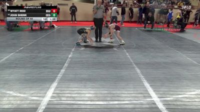 80_B lbs Round Of 64 - Wyatt Reid, Bradford vs John Shenk, Cocalico