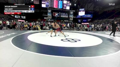 190 lbs Cons. Rd Of 64 - Wylan Snoddy, VA vs Asa Goff, CA