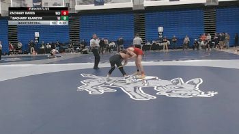 133 lbs Quarterfinal - Zachary Bates, Western Colorado vs Zachary Klarcyk, Vanguard
