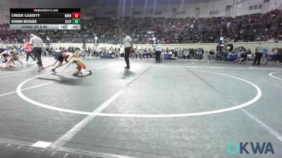 75 lbs Consi Of 8 #2 - Creek Cassity, Barnsdall Youth Wrestling vs Owen Boggs, Cleveland Take Down Club