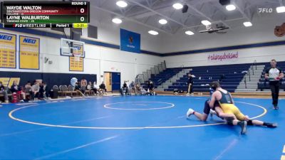 165 lbs Round 5 (6 Team) - Layne Walburton, Trinidad State vs Wayde Walton, Southwestern Oregon Community College