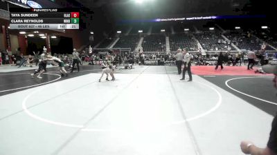 46 lbs 5th Place - Taya Sundeen, Glasgow Wrestling Club vs Clara Reynolds, Windy City WC