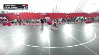 94 lbs Round 2 - Bentley Mattie, West Salem Bangor Wrestling vs Cayden Podeweltz, Wrestling Factory