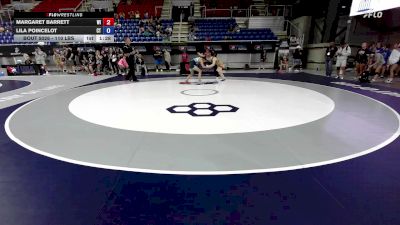 110 lbs Champ. Rd Of 128 - Margaret Barrett, WI vs Lila Poincelot, CT