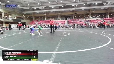 70 lbs Cons. Semi - Brealynn Haste, Pratt vs Rachel Peterson, Topeka Blue Thunder