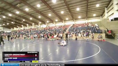 101 lbs Quarterfinal - Sawyer Greenstreet, Oregon vs Sawyer Sage, Idaho