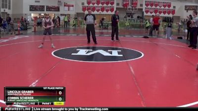 75 lbs 1st Place Match - Lincoln Graber, Worthington Trojans vs Corbin Scherer, Pursuit Wrestling Minnesota