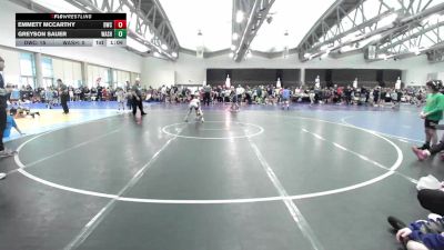 61 lbs Rr Rnd 5 - Emmett McCarthy, DoughBoys ES vs Greyson Sauer, Washington Twp. Minutemen ES