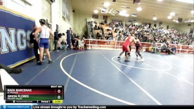 220 lbs Champ. Round 2 - Rafa Barcenas, El Modena vs Simon Flores, Paloma Valley