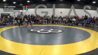 75 lbs Quarterfinals (8 Team) - Bayden Evans, Dundee Wrestling vs Trey Sanderson, Fort Hammers