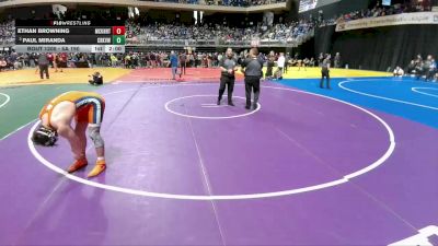 5A 190 lbs Quarterfinal - Paul Miranda, Carrollton Creekview vs Ethan Browning, McKinney North