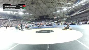 Boys 1A 120 lbs Champ. Round 2 - Alex Gomez-Paz, Seton Catholic vs Dennis Hernandez, Royal