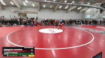 105 lbs Quarterfinal - Katelyn Faczak, Bennett vs Remington Zimmerer, Regis Jesuit