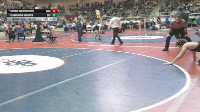 4A 157 lbs Quarterfinal - Cameron Moats, CAC vs Owen Merworth, Gravette