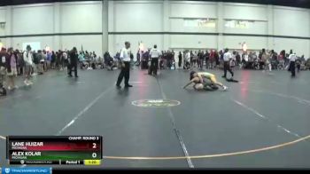 125 lbs Champ. Round 3 - Alex Kolar, Michigan vs Lane Huizar, Michigan