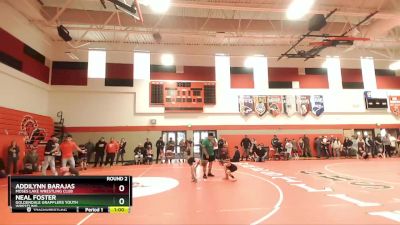 50-53 lbs Round 2 - Neal Foster, Goldendale Grapplers Youth Wrestling vs Addilynn Barajas, Moses Lake Wrestling Club