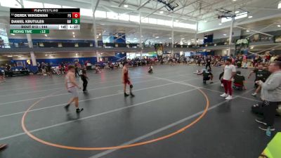 144 lbs Champ. Round 2 - Daniel Krutules, Roundtree Wrestling vs Derek Winseman, Unattached