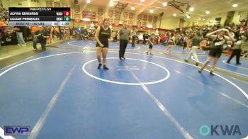 180 lbs Rr Rnd 2 - Alyvia Edwards, Wagoner Takedown Club vs Lillian Primeaux, Henryetta Knights Wrestling Club