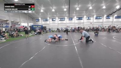 130-140 lbs Round 1 - Carson Miller, Unattached vs Ethan King, Ripley