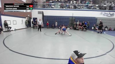 125 lbs Champ. Round 2 - Ashton Lewis, Middleton Wrestling Club vs Brayson Moore, Team Real Life Wrestling