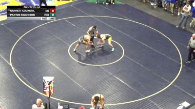172 lbs Consi Of 16 #2 - Garrett Cockeril, Line Mountain vs Paxton Simonson, Plum