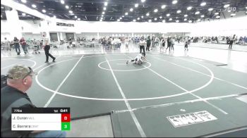 77 lbs Consi Of 8 #1 - Jaxyn Duran, Valley Bad Boys vs Caleb Barrera, Central Coast Most Wanted