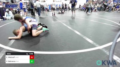 85 lbs Rr Rnd 4 - Eli Metcalf, Choctaw Ironman Youth Wrestling vs Parks Behrens, Plainview Youth Wrestling Club