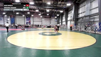 100 lbs Rr Rnd 1 - Madi Mikels, Indiana Outlaws Pink vs Breanna Higgins, BHWC | Florida Supreme Girls