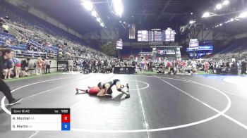 112 lbs Cons 16 #2 - Adalyne Montiel, Washington vs Stevie Joyce Martin, California