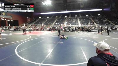 87 lbs Rr Rnd 1 - McCoy Beam, Elbert County Wranglers vs Dominic McCurtain, Top Of The Rock WC