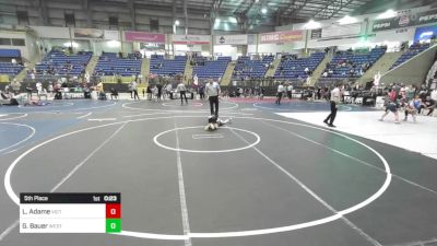 70 lbs 5th Place - Leo Adame, Victory Wrestling Club vs Gage Bauer, West Grand