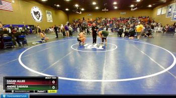 220 lbs Quarterfinal - Dagan Allee, Monache vs Andre Saravia, Canoga Park