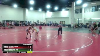 105 lbs Quarters & Wb (16 Team) - Kiely Domyancich, Illinois Cornstars Gold vs Kirra Dunscombe, Team STL Yellow