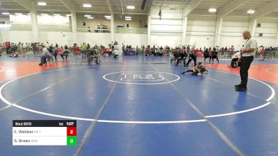 55 lbs Quarterfinal - Enzleigh Webber, ME Trappers WC vs Sophie Breen, Springfield VT