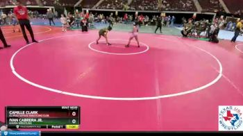 65 lbs Cons. Semi - Camille Clark, El Paso Supers Wrestling Club vs Ivan Cabrera Jr., Kaizen Wrestling