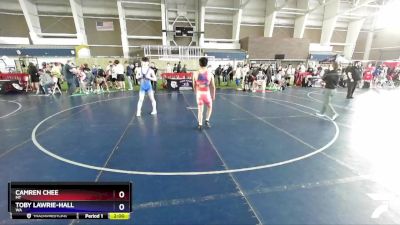 150 lbs Cons. Round 2 - Camren Chee, MT vs Toby Lawrie-Hall, WA