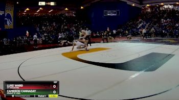 157 lbs Champ. Round 1 - Luke Ward, St Augustine vs Cameron Cannaday, Mount St Joes