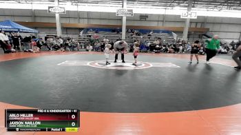 41 lbs Semifinal - Arlo Miller, Clearwater Valley USA vs Jaxson Naillon, Hawk Wrestling Club