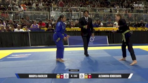 Alexandra Sendeckaya vs Makayla Hackleen 2025 Pan Kids Jiu-Jitsu IBJJF Championship
