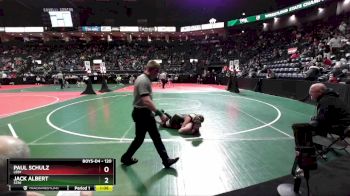 120 lbs Champ. Round 2 - Paul Schulz, LEB1 vs Jack Albert, STR1